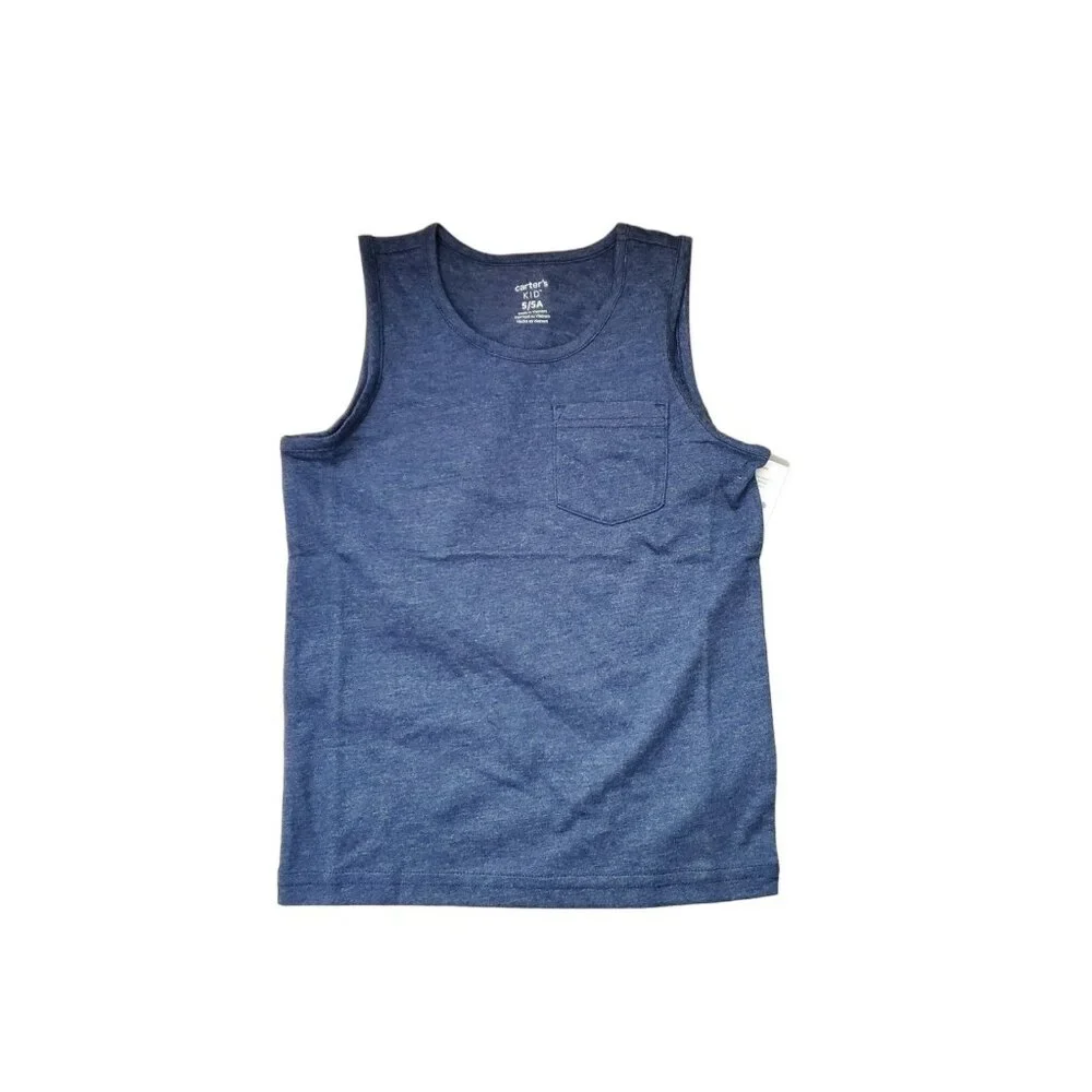 NEW Boys Carter's Set of 3 Sleeves Tank‎ Top Shirts Size 5